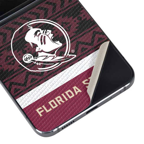 Florida State University Pattern Jersey Galaxy Z Flip5 5G Skin